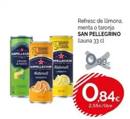 Condis SAN PELLEGRINO Refresc de llimona, menta o taronja oferta
