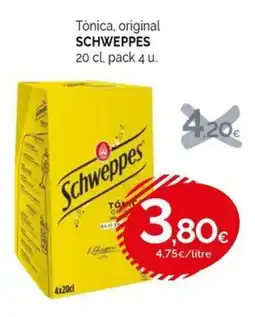 Condis SCHWEPPES Tònica, original oferta