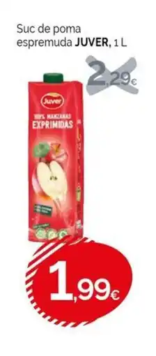 Condis JUVER Suc de poma espremuda oferta