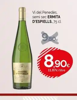 Condis ERMITA D'ESPIELLS Vi del Penedès, semi sec oferta
