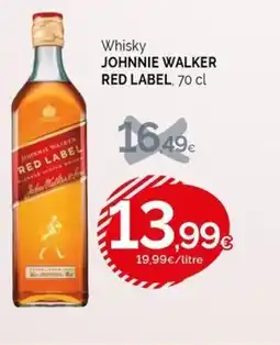 Condis JOHNNIE WALKER RED LABEL Whisky oferta