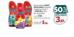 Condis SOMAT EXCELLENCE Rentavaixelles llevagreix oferta