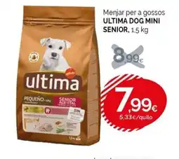 Condis ULTIMA Menjar per a gossos dog mini senior oferta