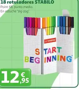 Alcampo STABILO 18 rotuladores oferta