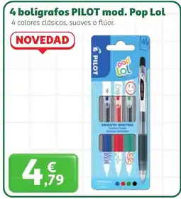 Alcampo PILOT 4 bolígrafos mod. Pop Lol oferta