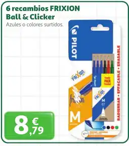 Alcampo FRIXION 6 recambios Ball & Clicker oferta
