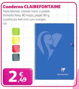 Alcampo CLAIREFONTAINE Cuaderno oferta