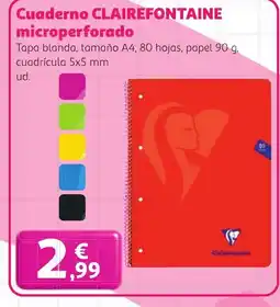Alcampo CLAIREFONTAINE Cuaderno microperforado oferta