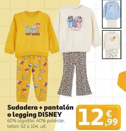 Alcampo DISNEY Sudadera + pantalón o legging oferta