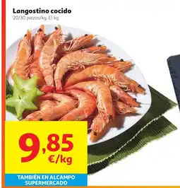 Alcampo Langostino cocido oferta
