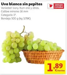Alcampo Uva blanca sin pepitas oferta