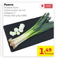 Alcampo Puerro oferta