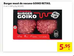Alcampo GOIKO RETAIL Burger meat de vacuno oferta