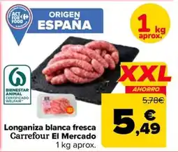 Carrefour Market Carrefour El Mercado longaniza blanca fresca oferta