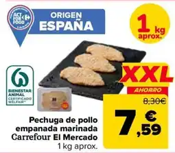 Carrefour Market Carrefour El Mercado pechuga de pollo empanada marinada oferta