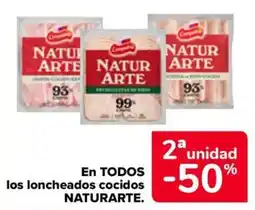 Carrefour Market Naturarte en todos loncheados cocidos oferta
