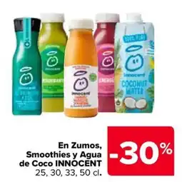 Carrefour Market Innocent Zumos, Smoothies y Agua de Coco oferta