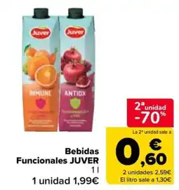Carrefour Market Bebidas Funcionales JUVER oferta