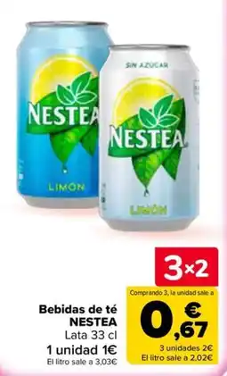 Carrefour Market Bebidas de té NESTEA oferta