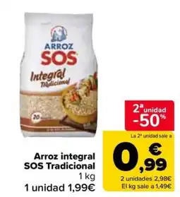 Carrefour Market SOS arroz integral tradicional oferta