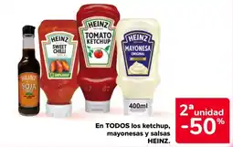 Carrefour Market Heinz en todos los ketchup mayonesas y salsas oferta