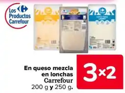 Carrefour Market Carrefour queso mezcla en lonchas oferta