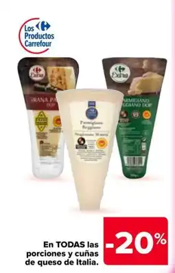 Carrefour Market Carrefour Extra porciones y cuñas de queso de Italia oferta