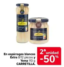Carrefour Market Carretilla espárragos blancos extra yema oferta