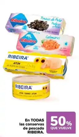 Carrefour Market Ribeira en todas las conservas de pescado oferta