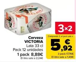 Carrefour Market Cerveza Victoria oferta