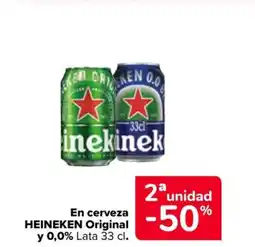 Carrefour Market Heineken en cerveza Original y 0,0% oferta
