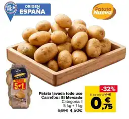 Carrefour Market Carrefour El Mercado patata lavada todo uso oferta