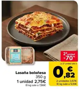 Carrefour Market Lasaña boloñesa oferta