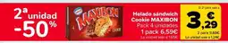 Carrefour Market Maxibon helado sándwich cookie oferta
