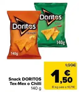 Carrefour Market Snack DORITOS Tex-Mex o Chilli oferta