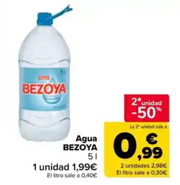 Carrefour Market Agua Bezoya oferta