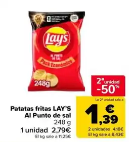 Carrefour Market Lay's patatas fritas Al Punto de sal oferta