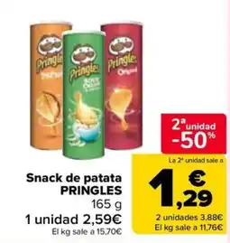 Carrefour Market Pringles snack de patata oferta