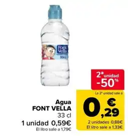 Carrefour Market Agua Font Vella oferta