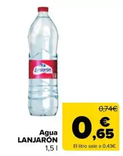 Carrefour Market Agua Lanjarón oferta