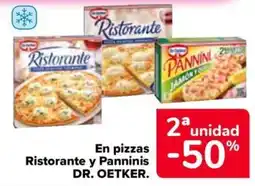 Carrefour Market Dr. Oetker en pizzas Ristorante y Panninis oferta