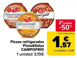 Carrefour Market Campo Frío pizzas refrigeradas pizza&salsa oferta