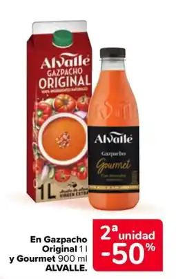 Carrefour Market Alvalle gazpacho original y gazpacho gourmet oferta