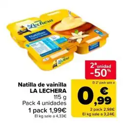 Carrefour Market La Lechera natilla de vainilla oferta