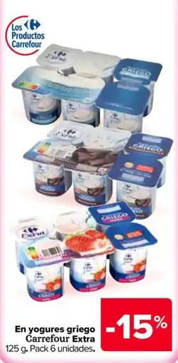 Carrefour Market Carrefour Extra yogures griego oferta