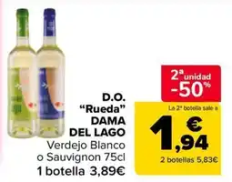 Carrefour Market Dama del Lago Verdejo Blanco o Sauvignon oferta