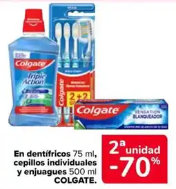 Carrefour Market Colgate dentífricos cepillos individuales enjuagues oferta