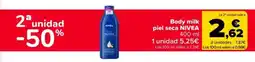 Carrefour Market NIVEA body milk piel seca oferta