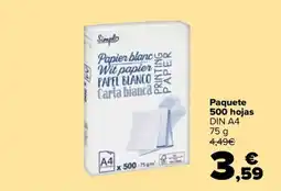 Carrefour Market Simpla papel blanco oferta