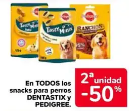 Carrefour Market Dentastix Pedigree En todos los snacks para perros oferta